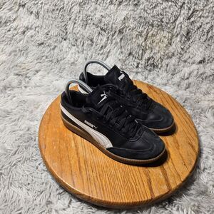 Puma Super Liga OG Retro Youth Size 5 Sneakers Black Low Athletic Shoes Trainers